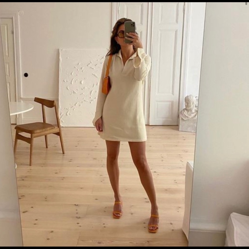 Djerf Avenue Getaway Dress Cream